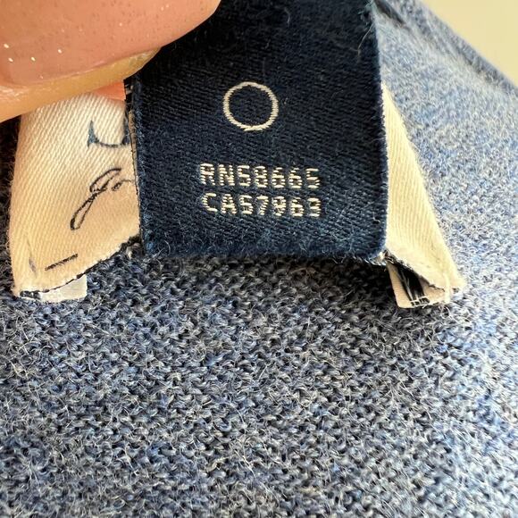 Nordstrom JWN Men's Blue Italian Merino Wool Crewneck Pullover Sweater Size XL - Picture 6 of 7